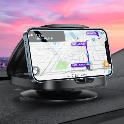 Car Phone Holder, 360° Rotatable Car Phone Holder, Dashboard Car Phone Holder with Adhesive Base, Car Phone Holder for iPhone 16/15/14/13/12 Pro Max/12/XS/8, Samsung Galaxy, Smartphone