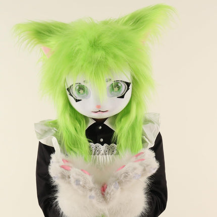 PPFINA kass Fursuit viib maski Halloweeni maskiballile ja kostüümid