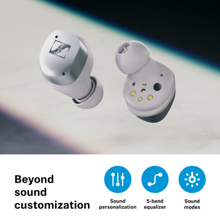 Sennheiser MOMENTUM True Wireless 4 - nutikad kõrvaklapid Bluetooth 5.4, kristallselge heli, ergonoomiline disain, 30-tunnine aku tööiga, adaptiivne ANC - must vask