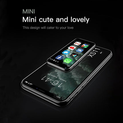 Hipipooo väike minitelefon, lukustamata 3G kahe SIM-kaardiga nutitelefon, 2,5-tolline 1000mAh Android 8.1 lastetelefon, 2 GB + 16 GB (XS11-roosa)
