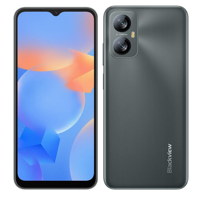 Blackview A52 PRO lukustamata mobiiltelefon, 8GB + 128GB (1TB väline SD), 6,5'' 90Hz pisarakujuline ekraan, 13MP + 5MP, kahe SIM-kaardiga Android 13 nutitelefon, 5180mAh aku, näotuvastus ja sõrmejäljelugeja, must
