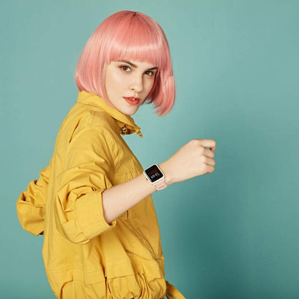 Amazfit Bip S Lite Smartwatch for Men Women 1.28 inch Always-on Color Display Fitness Tracker with 30 Days Battery, 150 Watch Faces, 5 ATM Water Resistant, Heart Rate, Sleep Monitor, Music Control