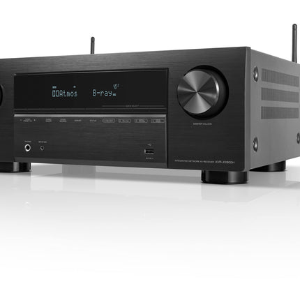 Denon AVR-X2800H 7.2-kanaliga AV-ressiiver, HiFi võimendi Dolby Atmose, DTS:X, 6 HDMI sisendi ja 2 väljundiga, 8K HDMI, Bluetooth, Wi-Fi, AirPlay 2, HEOS Multiroom, Alexa ühilduv, must