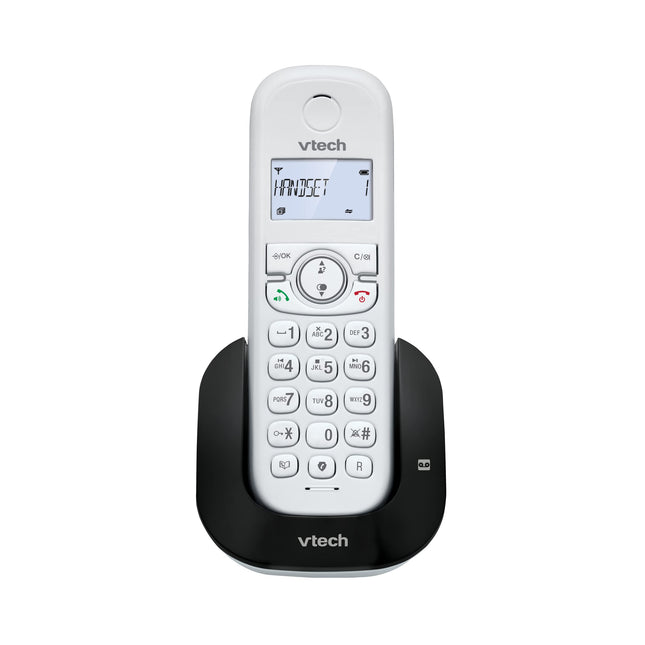 VTech CS1550 Cordless DECT phone with dual charging with answering machine, call barring, caller ID/call waiting, hands-free, display and keypad with