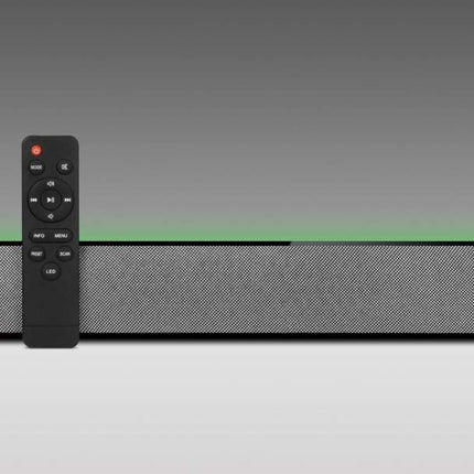Technaxx DAB+ heliriba TX-139 - 7 LED-taustavärvi, DAB+, FM-raadio, Bluetooth V5.0, HDMI ARC, USB, AUX-IN, kella- ja äratusfunktsioon, LCD-ekraan, kaugjuhtimispult, TV, muusika, heli, mobiiltelefon, tahvelarvuti, raadio