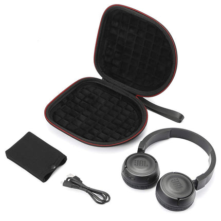 Hard Case for JBL T450BT / JBL T500BT Over-Ear Wireless Bluetooth Headphones, Travel Protective Carrying Case - Black (Black Lining)