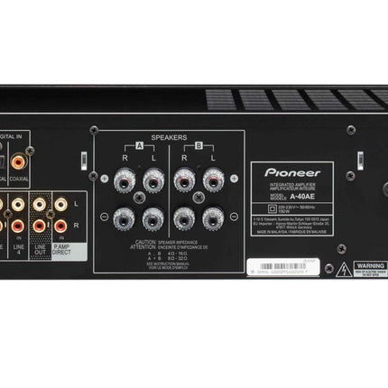 Pioneer A-40AE Integrated Amplifier (with 2x 60 W, with new Direct Energy construction and MM phono and digital input) Silver