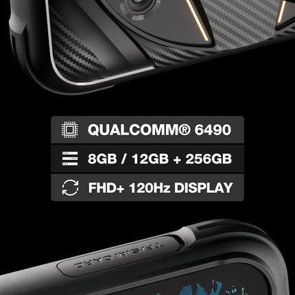 AGM G2 Guardian 5G välistingimustes kasutatav nutitelefon 500-meetrise termokaameraga, 12 GB muutmälu + 256 GB ROM-mälu, 256 x 192 autofookusega 10 mm objektiiv, Qualcomm QCM6490, 108 MP kaamera, 6,58" FHD+ 120 Hz