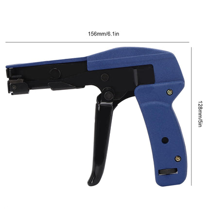 Cable tie fastening tool, cable tie gun, blue chrome vanadium alloy steel, nylon tie For tightening and cutting cable ties, fastening, tensioning,