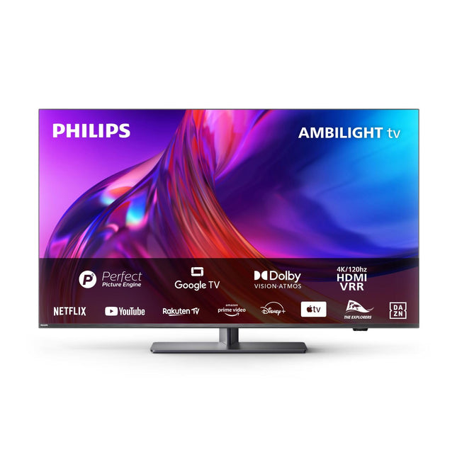 Philips Ambilight TV | 43PUS8808/12 | 108 cm (43 tolli) 4K UHD LED-teler | 120 Hz | HDR | Dolby Vision | Google TV | VRR | WiFi | Bluetooth | DTS:X | Hääljuhtimine
