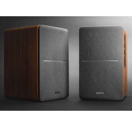 Edifier Studio R1280DB - 2.0 Bluetooth-kõlarisüsteem (42 vatti), raamaturiiuli kõlar infrapunapuldiga puiduvärvis