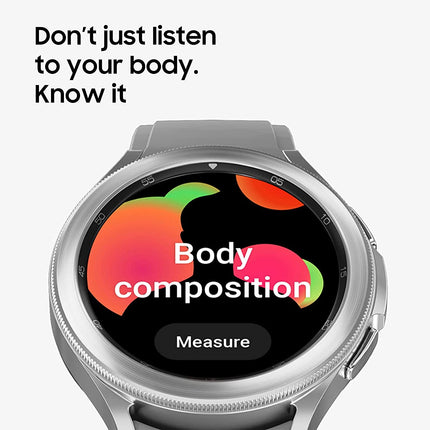 Samsung Galaxy Watch4 Classic, Round Bluetooth Smartwatch, Wear OS, Rotating Bezel, Fitness Watch, Fitness Tracker, 46 mm, Black (German Version)