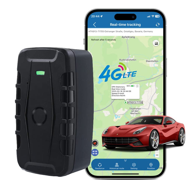 TKMARS GPS-auto 4G jälgija ilma tellimuseta, 20000mAh pika aku tööeaga magnetjälgimisseade, IP67 veekindel pika leviala jälgimisseade mitme äratusrežiimiga, tasuta rakendus TK918