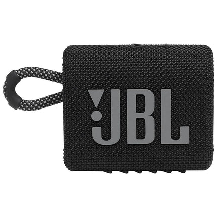 JBL GO 3 Small Bluetooth Speaker in Black – Waterproof, portable speaker for on the go – Up to 5 hours of playback time on a single charge. (Pack of 1)