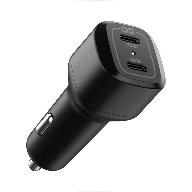 Spigen USB-C autolaadija 65W kahe pordiga autolaadija kiirlaadimisega PD 3.0 45W+20W Type-C iPhone 15 14 13 Pro Max Plus Mini MacBook Air iPad Pro Galaxy S23 S22 S21 Ultra Plus Pixel 8 Pro Steam Deckile