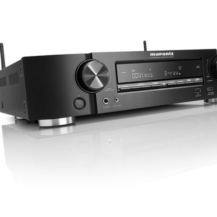 Marantz NR1510 5.2-kanaliga AV-ressiiver, HiFi võimendi, 50W, 4K, Dolby Audio, sisseehitatud HEOS, 6 HDMI sisendit, Bluetooth, Wi-Fi - must