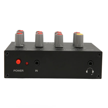 7-Band Sound Equalizer, 7-Band Car Sound Equalizer with 3.5mm Input, Supports 4-Pin Plug, 12dB High Bass Adjustment, Two-Channel Digital Equalizer