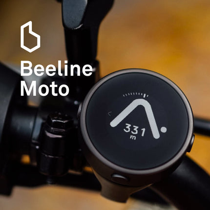 Beeline Moto Navi - must | Marsruudi planeerimine üle maailma | Ilmastikukindel | USB-laadimine | GPS-navigatsioon mootorratastele ja tõukeratastele koos kinnitusega