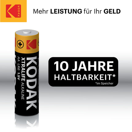 Kodak | AA-patareid | Topelt-A-patareid | Ühekordsed patareid | Leelispatarei | 1,5 V | 60 tk