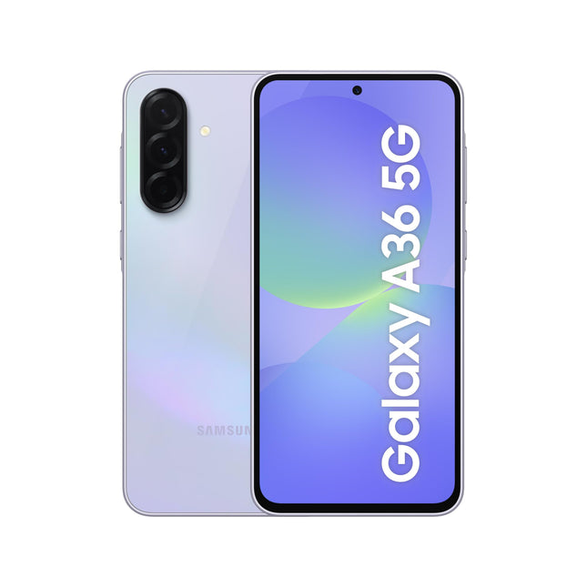 Samsung Galaxy A36 5G tehisintellektiga nutitelefon ilma lepinguta, lukustamata tehisintellektiga telefon Androidiga, 6 GB muutmälu, 128 GB salvestusruumi, 50 MP kaamera, Awesome Lavender, 2,5-aastane tootjagarantii [Ainult Amazonis]