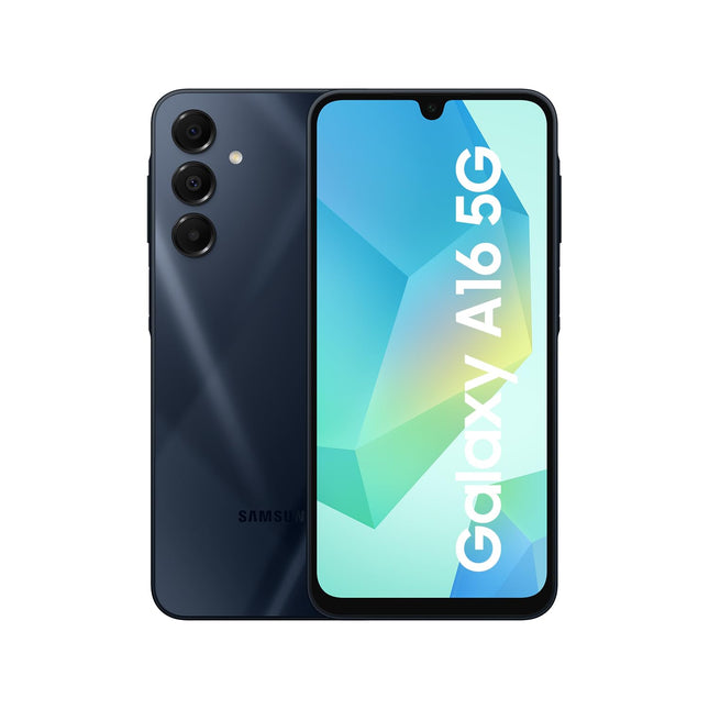 Samsung Galaxy A16 5G nutitelefon ilma lepinguta, Android-telefon, 50 MP põhikaamera, 16,91 cm / 6,7" ekraan, 128 GB, sinakasmust, 2,5-aastane tootjagarantii [Ainult Amazonis]