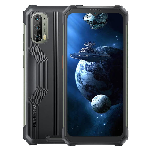 Blackview BV7100 lepinguta õues kasutatav nutitelefon, 13000mAh aku, 33W kiirlaadimine, IP68/IP69K vastupidav telefon, Android 12 Helio G85 6GB+128GB, 6,58'' FHD+ ekraan, 12MP kolmekordne kaamera, GPS, NFC, must