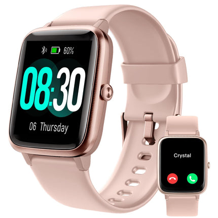 GRV Smartwatch for women men with phone function, fitness watch with heart rate monitor SpO2 sleep monitor pedometer IP68 waterproof, multi-sport modes smart watch fitness tracker for iOS Android mobile phone