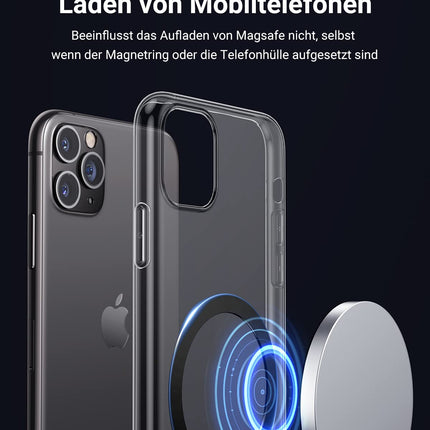 UGREEN MagSafe autohoidik metallrõngaga, autotelefonihoidik, mis ühildub iPhone'i originaalse MagSafe ümbrisega. Ühildub MagSafe iPhone 16/15/14/13 Pro Maxi ja kõigi nutitelefonidega.
