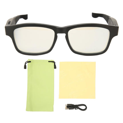 Glasses, Wireless V5.0 Smart Glasses with Integrated Microphone for Talking, Watching TV, Listening to Music, Stereo Sound, Music Glasses with Open Sound and Eye Protection