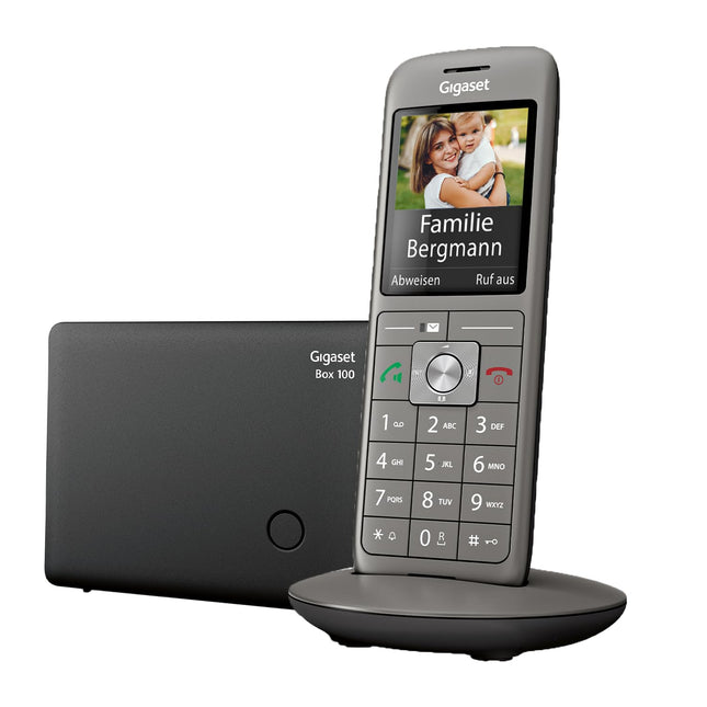Gigaset CL660 - Juhtmeta DECT-telefon ilma automaatvastajata suure TFT-värvilise ekraaniga - kaasaegne kasutajaliides, õhuke disain, antratsiitmetallik [saksa versioon]