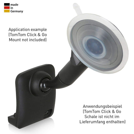 Wicked Chili car mount compatible with Tomtom Click &amp; Go/EasyPort car mount Start 40, 50, 60 / Go 40, 50, 51, 60, 61, 500, 510, 600, 610, 5000, 5100, 5200, 6000, 6100, 6200 - Made in Germany