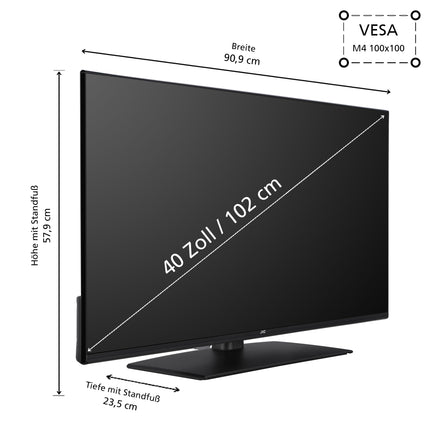 JVC 40-tolline TiVo-toega nutiteler (Full HD, HDR, kolmekordne tuuner, 6 kuud HD+ garantiid kaasas) LT-40VF5355
