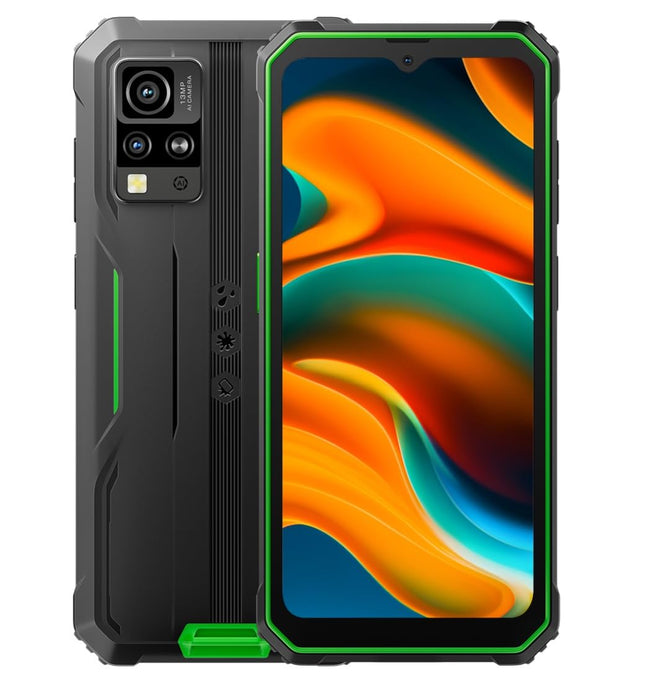 Blackview IP68 Outdoor Smartphone Unlocked BV4800, 6GB+64GB(1TB Expansion), 6.56'' HD+ 120Hz, ArcSoft® 13MP+5MP, Android 13 Dual SIM Waterproof Smartphone, Fingerprint, GPS NFC Green