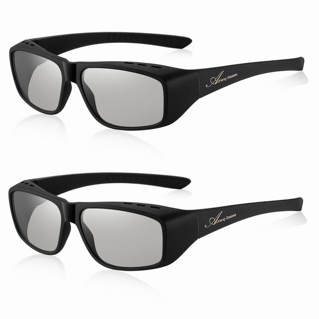 AoHeng Cinema passiivsed 3D-prillid RealD-filmide jaoks, suur raam, selgem, heledam (2 tk)