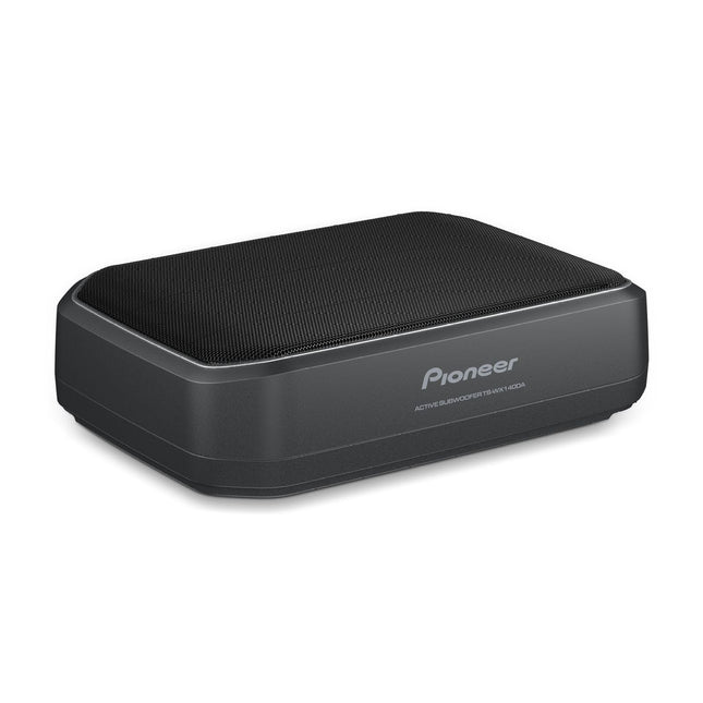 Pioneer TS-WX140DA aktiivsubwoofer, võimas korpuses subwoofer maksimaalse võimsusega 170 W, 20 x 13 cm subwoofer MDF-korpuses, IMPP membraan, must, juhtmega pult (5 m kaabel)