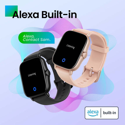 [2022. aasta versioon] Amazfit GTS 2 43 mm nutikell AMOLED alati sisse lülitatud ekraaniga, Bluetooth-kõnede, 3 GB muusikasalvestusruumiga, spordikell 90 spordirežiimiga, pulsi ja SpO2 jälgimine, töötab Alexa ja GPS-iga