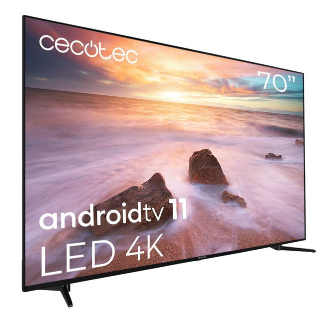 Cecotec 70-tolline nuti-LED-teler A2 seeria ALU20070. 4K UHD, Android 11, raamita, MEMC, Dolby Vision ja Dolby Atmos, HDR10, 2 10W kõlarit, 2023. aasta mudel