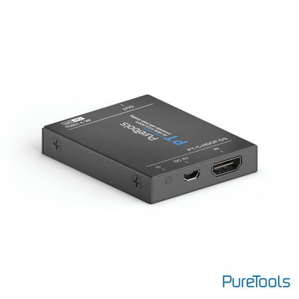 PureTools HDCP muundur koos skaleerimisega, HDCP 2.3 HDCP 1.4-ks, 4K skaleerimine 1080p-ks, 4K (60Hz 4:4:4) ja HDR10 tugi, HDMI 2.0