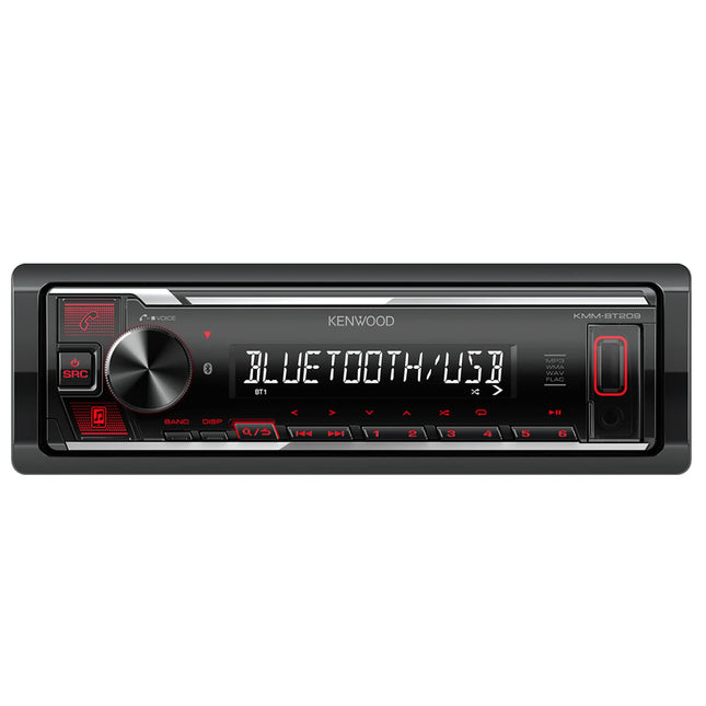 Kenwood KMM-BT209 multimeediavastuvõtja mustale autole 200 W Bluetooth