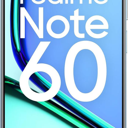 realme Note 60 – Android nutitelefon, kahe SIM-kaardiga 4G, 6,74-tolline 90 Hz LCD-ekraan, 6 GB muutmälu ja 128 GB ROM-mälu, 5000 mAh aku, 32 MP kaamera, sinine, adapterit pole