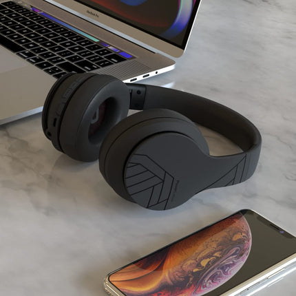 PowerLocus P6 Bluetooth kõrvaklapid, juhtmevabad kõrvaklapid superbassiga, 40-tunnine mänguaeg, mikrofon, häälassistent, passiivne mürasummutus iPhone'ile, Samsungile, iPadile, arvutile, sülearvutile, telerile - mustad