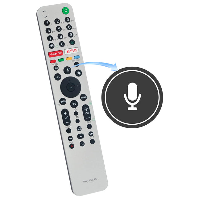 VINABTY RMF-TX600E kaugjuhtimispult asendab RMFTX600E telerit. Asendab Sony Bravia teleri nutiteleri kaugjuhtimispulti. RMF-TX600E RMF TX600E RMFTX600E KD-55XG9505 XG95 AG9 seeria kaugjuhtimispult.
