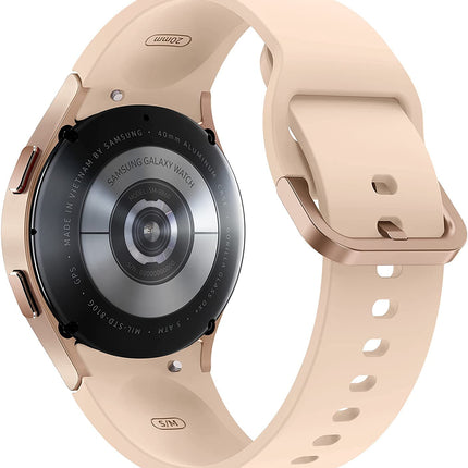 Samsung Galaxy Watch4 BT, Round Bluetooth Smartwatch, Wear OS, Fitness Watch, Fitness Tracker, 40 mm, Pink Gold (EU Version) S/M