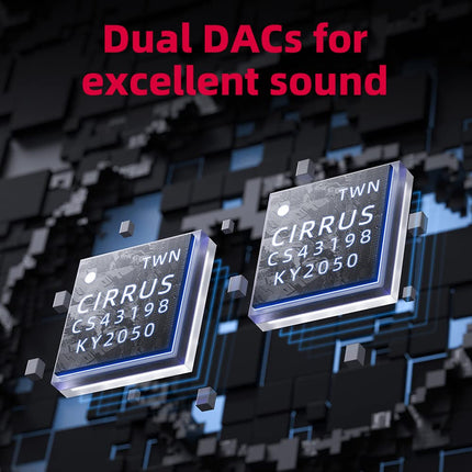 FiiO KA5 portable DAC and headphone amplifier with OLED display and 3.5mm and 4.4mm balanced headphone output