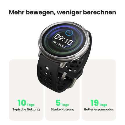 Amazfit Active 2 nutikell 44mm, tehisintellekt, hääljuhtimine, GPS ja tasuta kaardid, 10-päevane aku tööiga, aktiivsusmonitor enam kui 160 spordirežiimiga, 5 ATM veekindlus Androidile ja iPhone'ile