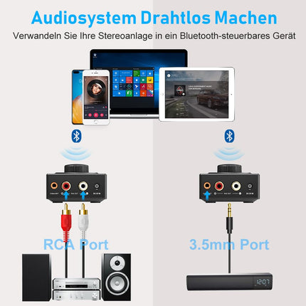 B06T3 LDAC Bluetooth-vastuvõtja stereosüsteemile, Aptx Bluetooth-adapter HiFi madala latentsusega (&lt;40ms) Chinch RCA ja 3,5 mm, muusika edastamine mobiiltelefonist/tahvelarvutist/sülearvutist/MacBookist