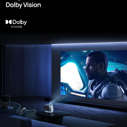 XGIMI Horizon S Pro, 4K projektor, Dolby Vision, 1800 ISO luumenit, 110% BT.2020, integreeritud painduv alus, nutikas ekraani reguleerimine, 2 x 12W Harman Kardon