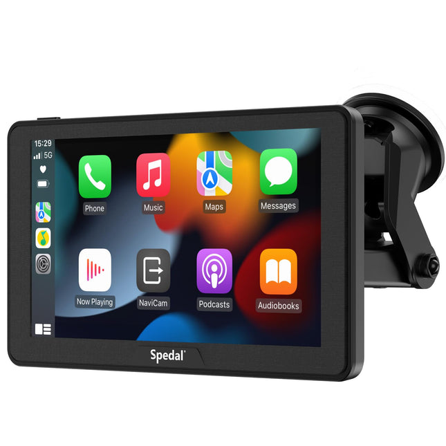 2025. aasta uusim juhtmevaba CarPlay ja Android Auto, Spedal CL786 CarPlay ekraan, 7-tolline IPS-puutetundlik autoraadio, juhtmevaba CarPlay, peegli link/Bluetooth/navigatsioon/hääljuhtimine