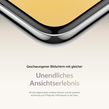 VIVO V50e 5G nutitelefon, 8G+256G, 6,77” võrdse sügavusega neljakordne kumer ekraan, 120Hz värskendussagedus, 50MP esi- ja tagakaamera, Aura Light, 5140mAh aku, 90W kiirlaadimine, IP68 ja IP69