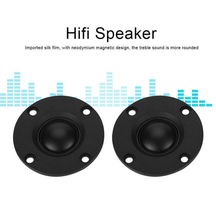 2 tk 30W 6Ω Silkon Film Dome tweeter tweeter HiFi kõlar stereokõlar (must)